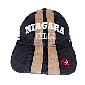 Niagara Falls Canada USA Embroidered Cap Hat Hook & Loop Adjust One Size F/A